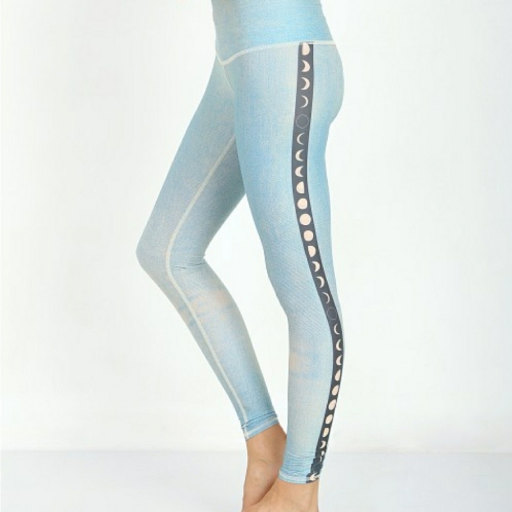 Teeki Hot Pants Blue Moon leggings size S - Picture 3 of 9